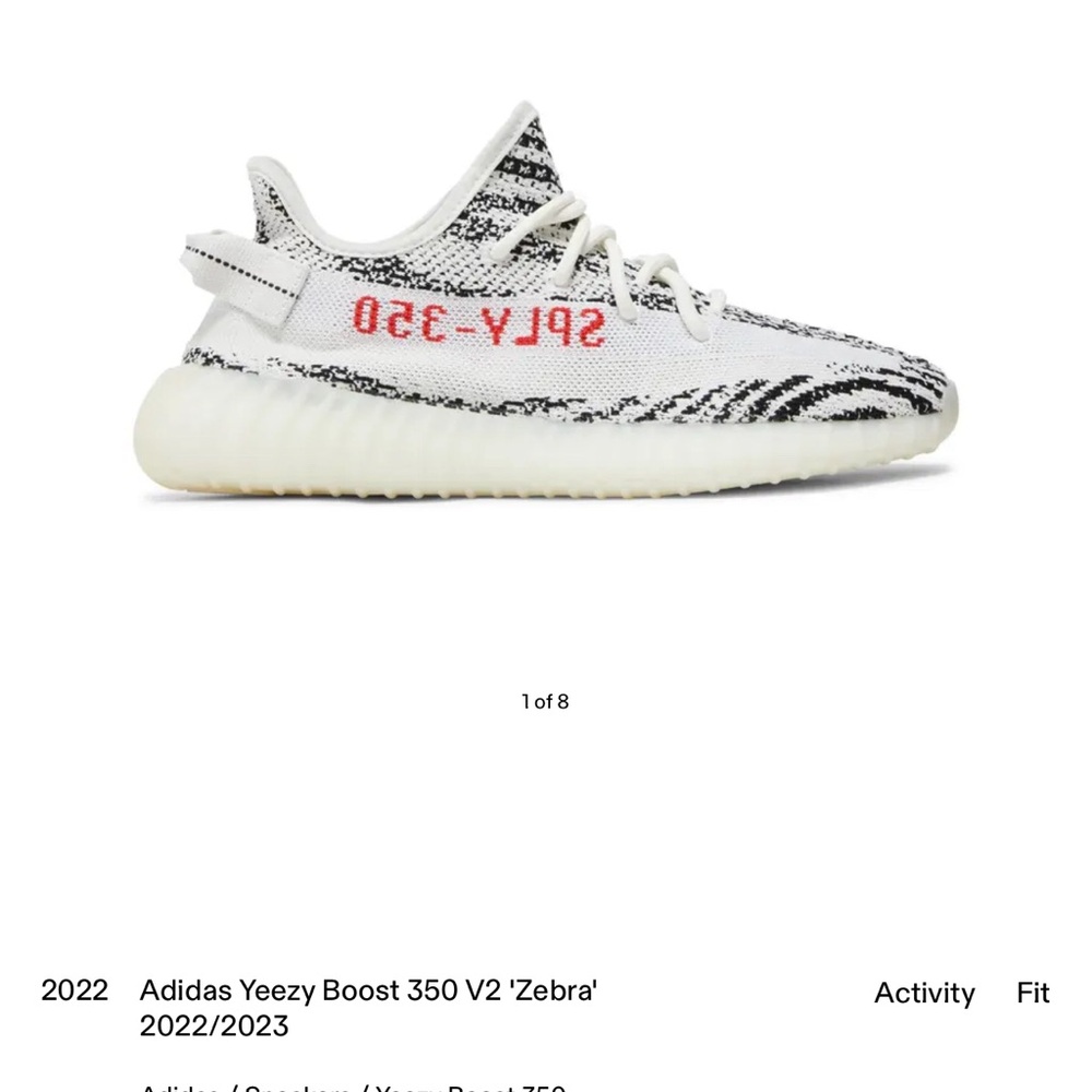 Yeezy Kids Sneakers - White, Black, Red